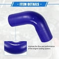 thumbnail image 5 of Unique Bargains 38mm 1.5" ID 90 Degree Elbow Coupler Silicone Hose Intercooler Tube Universal for Car Engine Blue, 5 of 6