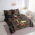 thumbnail image 3 of Homewish Country Botanical Fungus 7-Piece Twin Bedding Sets,Spooky Gothic Skull Bedding Comforter Set,Rustic Mushroom Floral Sheet Sets For Girls,Ultra Soft Home Decor Reversible, 3 of 8