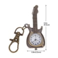 thumbnail image 2 of Montre Rétro à Quartz Personnalité Forme Guitare Montre de Poche Porte-Clés Montre Suspendue, 2 of 7