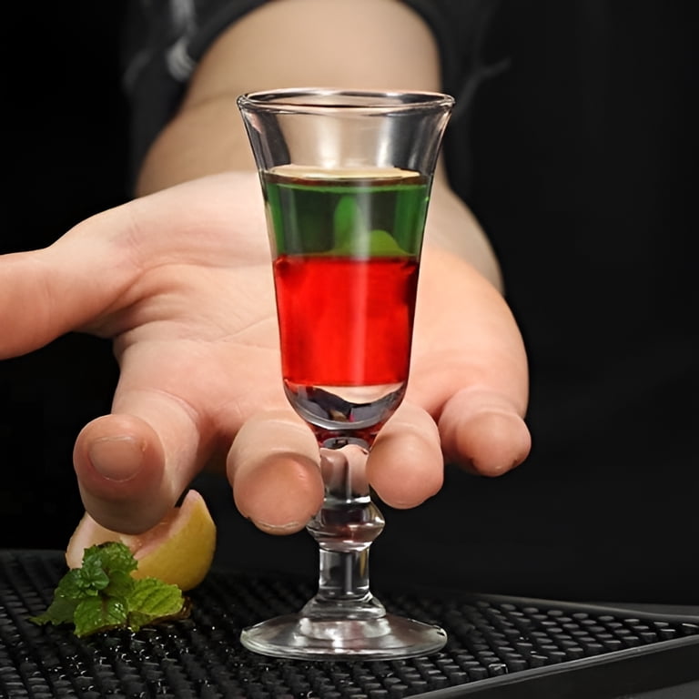 Srgeilzati Cordial Glazen met Stam, Sherry | Portglazen | Crystal Shot glazen | Limoncello glas 1.7 oz (12