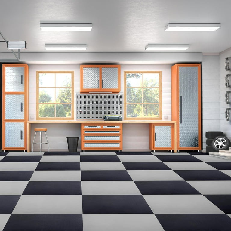 FlooringInc Nitro Flex Protective Garage Flooring Tiles, 20.5x20