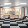 FlooringInc Nitro Flex Protective Garage Flooring Tiles, 20.5"x20.5", Single Tile, 2.92 Sqft, Smooth Pattern, Light Gray