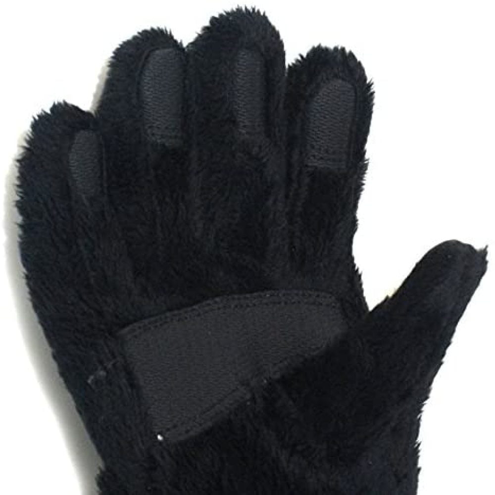 NWT HEAD Jr ThermalFUR Fleece Gloves,Size M Child Kids Ages 7-10 ,Black Furry 