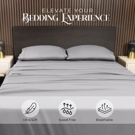 Comfort Spaces Cooling Sheets - Cal King 4-Piece Set With CoolMax Moisture Wicking, Deep Pocket Fits 16" Mattress