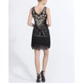 thumbnail image 2 of Roaring 20'S Themed Dresses Ladies Short Flapper Fancy Dress Fringe Hem, 2 of 3