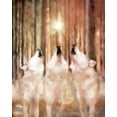 thumbnail image 2 of Bluebird Barn 15x18 White Modern Wood Framed Museum Art Print Titled - Three Wolf Howl, 2 of 4