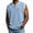#745-Blue, variant on Men's Relaxed Fit Half-Zip Waffle Knit Vest Fake Two-Piece Sleeveless Top with Zip Pocket Blue M Gifts
