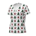thumbnail image 2 of Naloa Buffalo Plaid Christmas Trees Print T-Shirts Short Sleeve V Neck Tees for Women Fashion Tops Trendy Lightweight Soft Casual Summer Outfits Clothes, 2 of 5