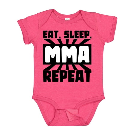 

Inktastic Eat Sleep MMA Repeat Gift Baby Boy or Baby Girl Bodysuit