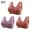 D_ Purple, variant on SMihono Stylish 3 Pack Front Closure Daisy Bras for Older Women Push Up Comfortable Bras No Underwire Seniors Full Support Padded Bras Beige L