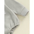 thumbnail image 6 of Caoirhny Baby Boy Autumn Casual Romper Long Sleeve O Neck Letter Print Sweatshirt Romper, 6 of 7