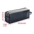 thumbnail image 4 of Dpityserensio Large-Capacity 3 Compartments Transparent Mesh Storage Bag, Multi-Layer Zipper Pouch for Office Supplies, Art Tools, Cosmetics & Travel Accessories, 4 of 5