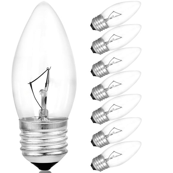 Bombillas Wuluretoos E26 equivalentes a candelabro LED de 60 W (8)