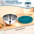 thumbnail image 7 of Walchoice Mixing Bowls with Lid Set of 4, Stainless Steel Nesting Metal Bowls for Kitchen Storage, Ideal for Preparing Cooking Serving Freezing, Size 0.7 & 1.2 & 2 & 2.5 QT - Blue, 7 of 7