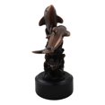 thumbnail image 6 of Nautical Dolphins Swimming By Ocean Coral Reef Tower Bronzed Resin Figurine, 6 of 9
