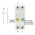 thumbnail image 3 of 1P+N Circuit Breaker Energy Power KWh Meter Switch Relay Voltmeter Current Leakage Protection Limitter ,User-Friendly, 3 of 5