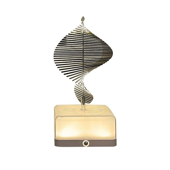 TopLLC Christmas Nightlight Stereo Rotating Light Bedroom Decoration Decoration Decoration Decorative Items Charging Table Lamp Holiday Gift