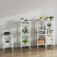 thumbnail image 3 of Juego de mesa auxiliar VIMBER UTBT101W2 con estantes de almacenamiento de 2 niveles, 3 of 9