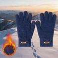thumbnail image 1 of Winter Cycling Gloves Thermal Touchscreen Compatible Windproof Fleece Lined for Outdoor Sports Riding Skiing Hiking Running, 1 of 8