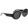 thumbnail image 2 of Lentes de Sol Longchamp Mujer Lo758S Negro/Amarillo 53, 2 of 3