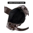 thumbnail image 6 of Deago Women's Vintage Buckle Shoulder Bag Y2K Goth Punk PU Leather Handbag Hobo Clutch Purse (Coffee), 6 of 9