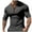 Black, variant on VSSSJ Mens Muscle T-Shirts Button Up Waffle Knit Stretch Henley Shirt Slim Fit Crewneck Short Sleeve Lightweight Workout Athletic Tees Beige M