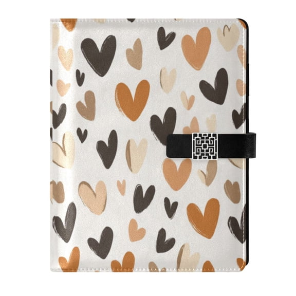 Premium Faux Leather Notebook - Refillable, Multi-Functional Organizer, 23.3x17cm, All-Season Use，Leopard Print