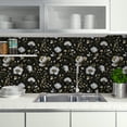 thumbnail image 4 of Abyssaly black gold floral Wallpaper, 17.3" x 118" Peel and Stick Wallpaper Self-Adhesive Removable Contact Paper for Cabinets, Home Decoration, Wall Covering, Antique Furniture Renovation, 4 of 9