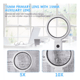 thumbnail image 3 of Mini Lupa 10x Y Soporte Con Usb Blanca, 3 of 5