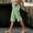 Green1, variant on LIaqionyy Capri Pants for Women Short Knee Length Pant Summer Beach Elastic Waist Long Shorts with Pocket