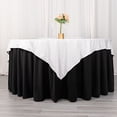thumbnail image 2 of BalsaCircle 70x70 in White Premium Scuba Polyester Square Tablecloth Party Linens Events Decorations Supplies, 2 of 8