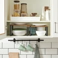 thumbnail image 3 of Adjustable 2-Tiers Wood Storage Shelf Unit, Rustic Brown, 2 Pack, 3 of 7