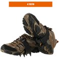 thumbnail image 3 of Crampones de 4 dientes para exteriores, escalada en hielo, senderismo, esquí, zapatos de nieve, picos, pinza de hielo antideslizante para invierno Kuyhfg Bienvenido a Kuyhfg, 3 of 5