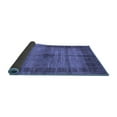 thumbnail image 2 of Ahgly Company Indoor Round Abstract Blue Modern Area Rugs, 4' Round, 2 of 4