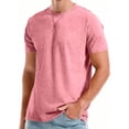 thumbnail image 5 of Mens T-Shirts Short Sleeve Cotton UPF 50+ Lightweight Moisture Wicking Casual Crew Neck Basic Tee Shirts Big and Tall Size M-4XL Red, 5 of 6