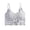 Grey, variant on Women's Tank Top with Built In Strap Stretch Cotton Padded Shelf Bra One Size
