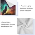 thumbnail image 4 of Coolnut Colourful Wolf Towels Absorbent Bath Towels Set Soft & Comfortable Towel Set for Home Hotel Decor, 3 Piece Washcloth Gift, 4 of 7