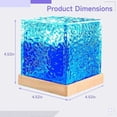thumbnail image 2 of LED starry sky projector with dynamic water wave effect, 162 light patterns, USB rechargeable, remote control, for home or party atmosphere., 2 of 4