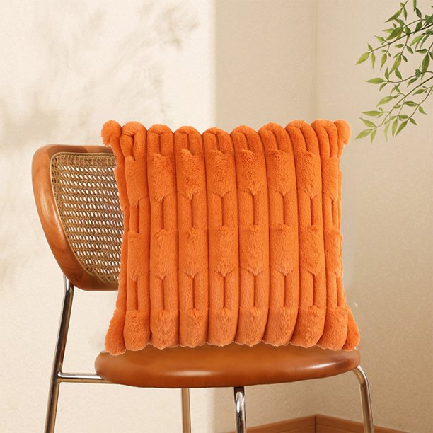 onlyliua Ofertas Del Día Fundamentos de Almohada Fundamentos de Almohada En Diseño de Rayas Cremallera Oculta Extraíble Transparente y Cálida Sin Deformación Color Sólido Funda de Cojín Funda de Almo