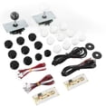thumbnail image 1 of Arcade Game DIY Parts, Own USB Cable Board Game Rocker Joystick Encoder Removable  For Friends Gathering Black And White, 1 of 8
