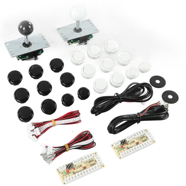 Pièces de Bricolage Jeu d'Arcade Classique, Pièces de Bricolage Joystick Arcade 2 Joueurs pour la Réunion d'Amis