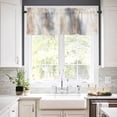 thumbnail image 3 of Beige Gray Kitchen Valances for Windows 42x18 Inch Kitchen Curtains Valances Rod Pocket Abstract Grunge Mottled Neutral Texture Bathroom Window Valances for Window Treatment Decor, 3 of 6