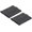 Dark Grey, variant on Elastic Cuffs Ribbed Trims 4" x 3.5" Cotton Fabric Knit Rib Stretch Tape Cuff Sleeve Waistband for Sewing, Dark Grey 1 Pair