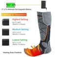 thumbnail image 5 of Htwon Rechargeable Heated Socks for Men Women,Washable Electric Warming Socks, 5 of 14