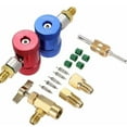 thumbnail image 3 of Transemion Sturdy Metal Quick Coupler Kit Automotive Air Conditioning Maintenance Red High-pressure Connector 1PCS, 3 of 6