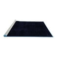 thumbnail image 2 of Ahgly Company Machine Washable Indoor Square Abstract Blue Modern Area Rugs, 8' Square, 2 of 4