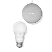Google Smart Light Starter Kit - Google Home Mini and GE C-Life Smart Light Bulb