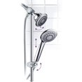 thumbnail image 3 of HotelSpa Instant-Mount Drill-Free Height/Angle Adjustable 30-Setting SpiralFlo 3-Way Shower Head/Handheld Showerhead Slide Bar Combo, 3 of 7