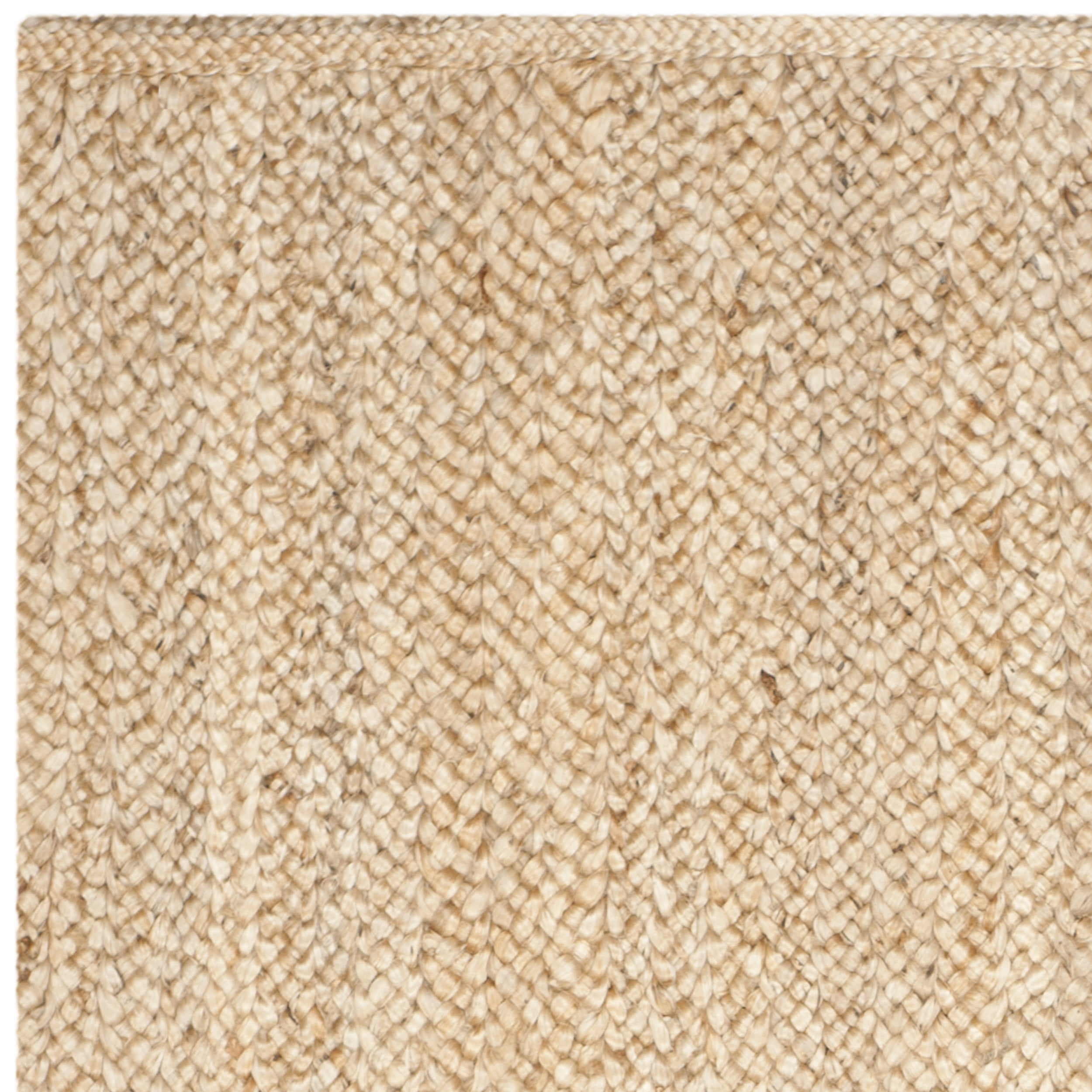 SAFAVIEH Natural Fiber Donelle Geometric Jute Runner Rug, Natural, 2'6" x 8'