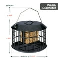 thumbnail image 5 of Kingsyard Squirrel Proof Double Suet Feeder, Metal Cage Bird Feeders for Outdoors Hanging, Black, 5 of 7